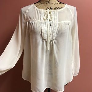 Sperry Light & Airy Peasant Blouse with Beading